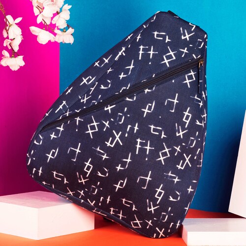 Buy Dark Blue Printed Duffle Bag