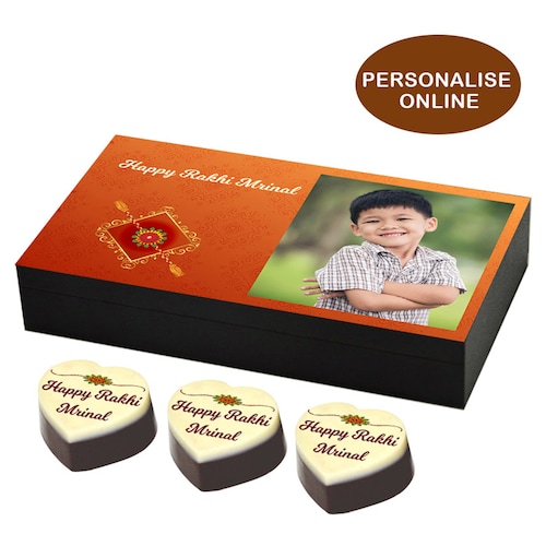 Buy Rakhi for brother 6 Chocolates