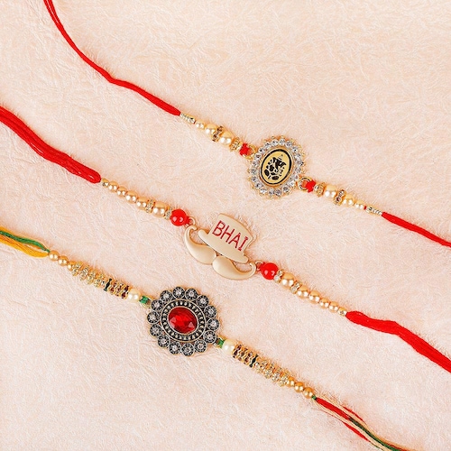 Buy Special Set of 3 Rakhis