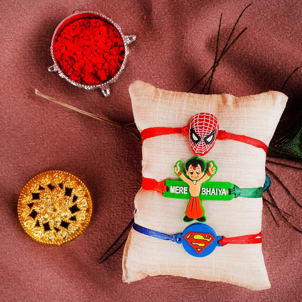 Cartoon Rakhi Set for Kids Cartoon Rakhi Set for Kids