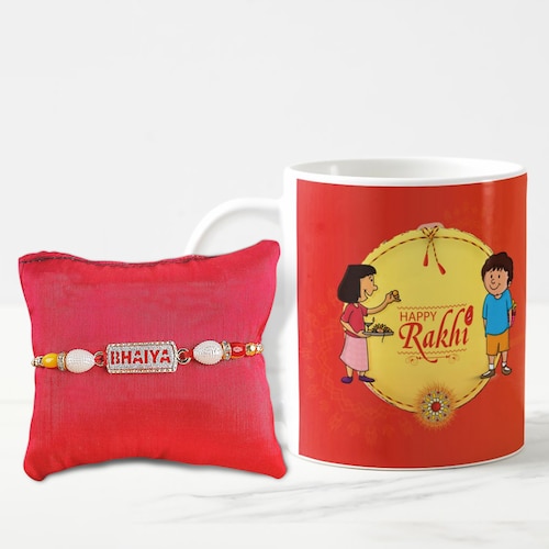 Buy Bhaiya Rakhi With Mug