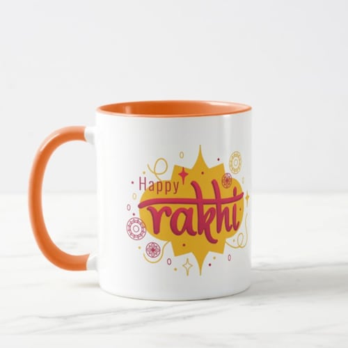 Buy Blissful Rakhi Wishes Mug