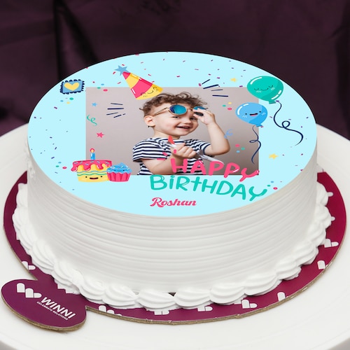 Buy Personalized Birthday Photo Cake