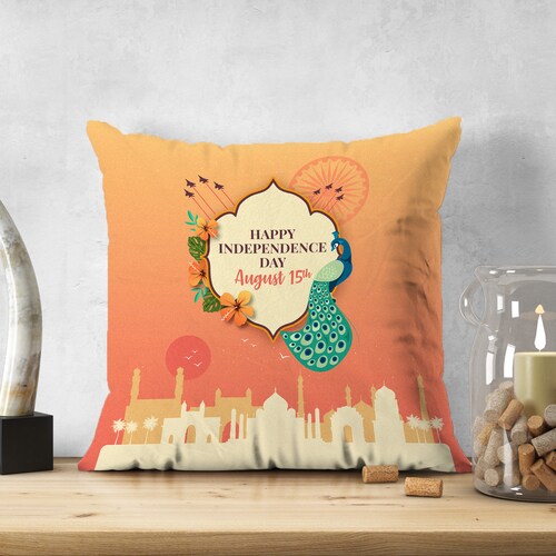 Buy Happy Independence Day Cushion