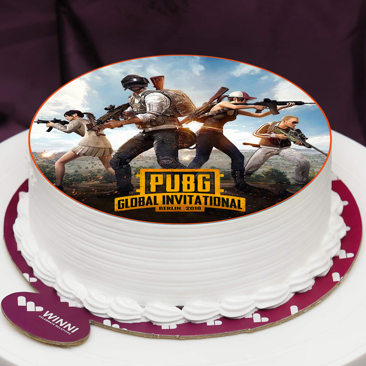 Customized/Personalized (PUBG Happy Birthday Cake Topper)