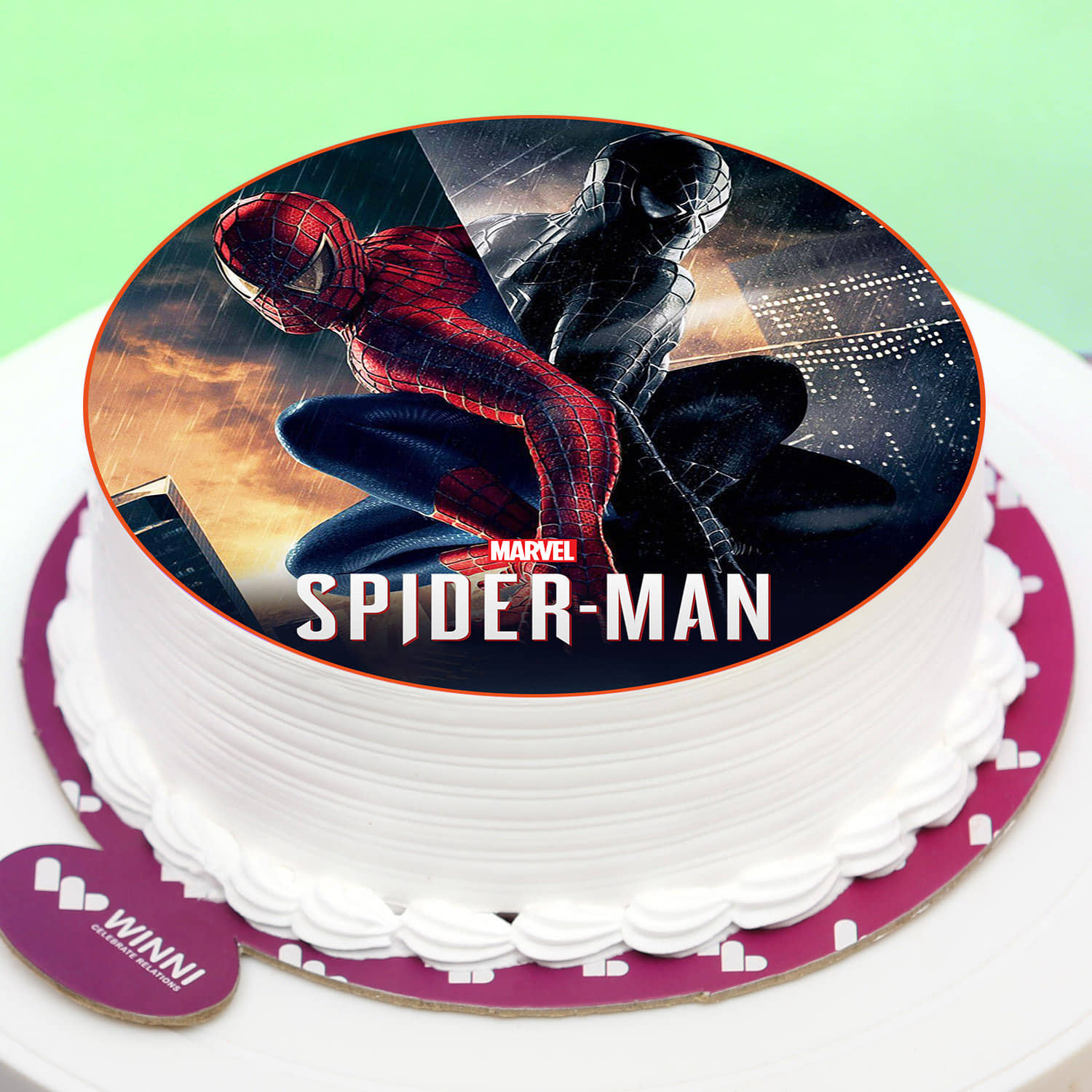 Order Super Spiderman Hbd Cake Online, Price Rs.895 | FlowerAura