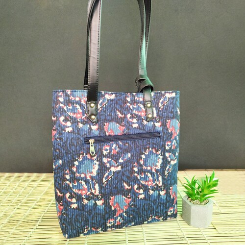 Buy Blue Floral Tote Bag