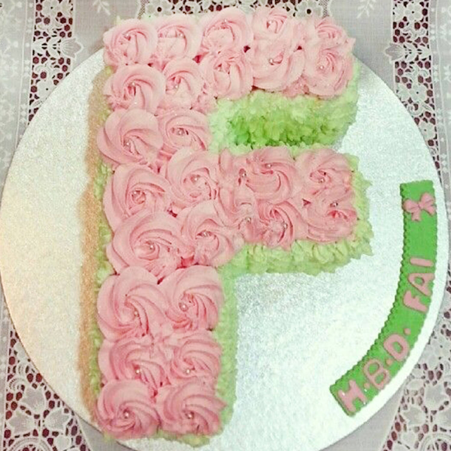 Letter...Number cake - Decorated Cake by SweetcakesTz - CakesDecor