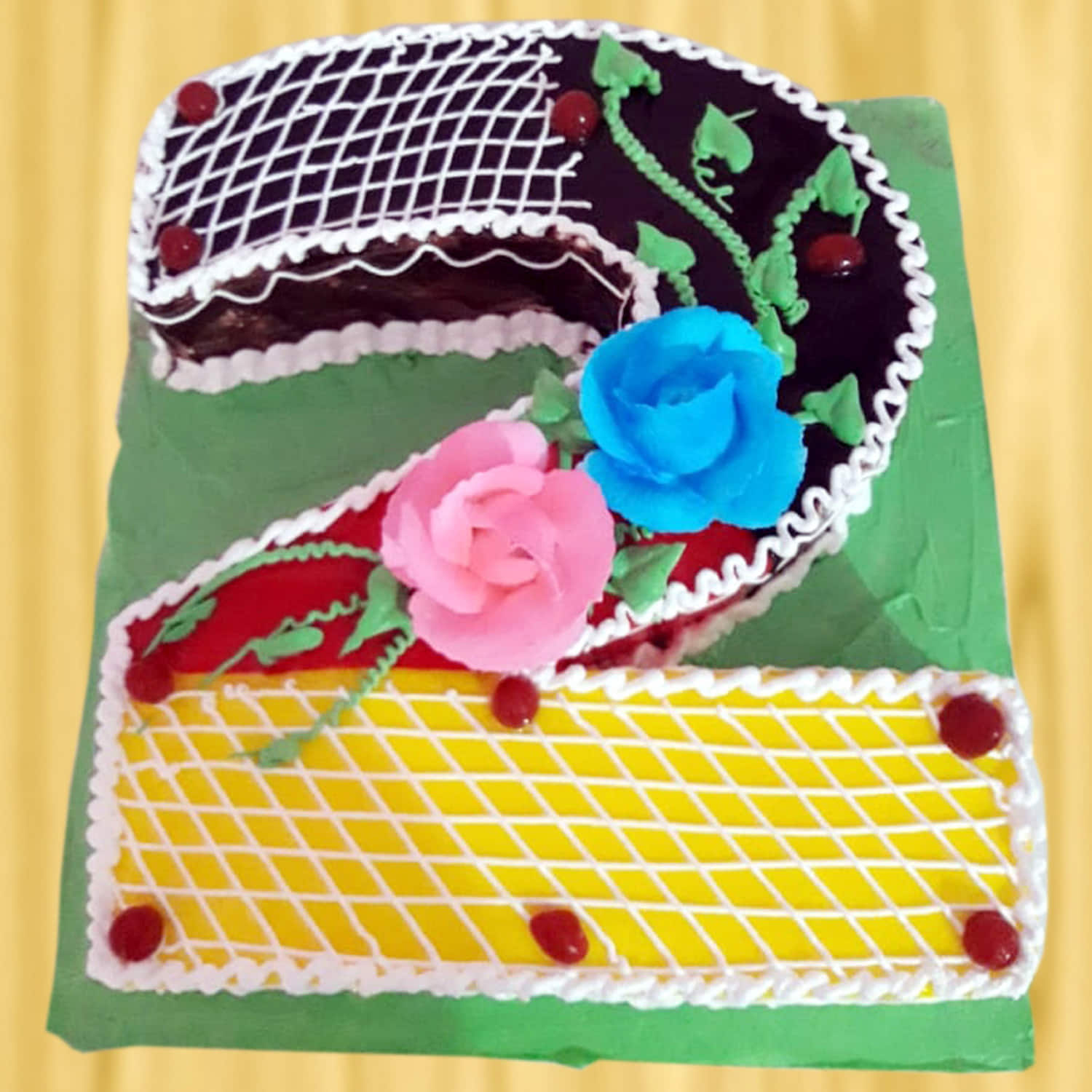 Birthday Cake Childrens Party Garden Theme Stock Photo 1293012646 |  Shutterstock