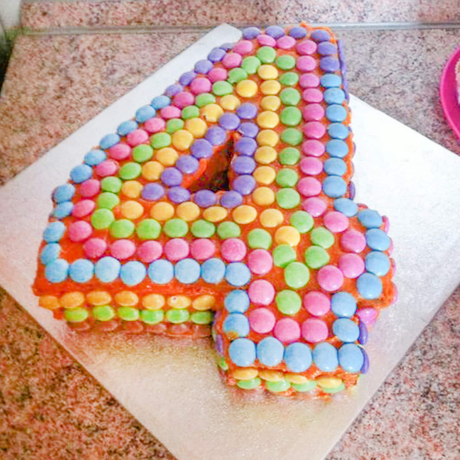 theme cake #4 number cake #choclate... - Anagha's kitchen | Facebook