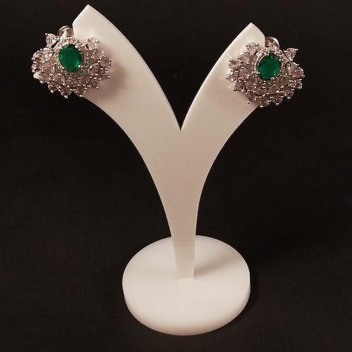 Buy Emerald Stone Studded Earrings
