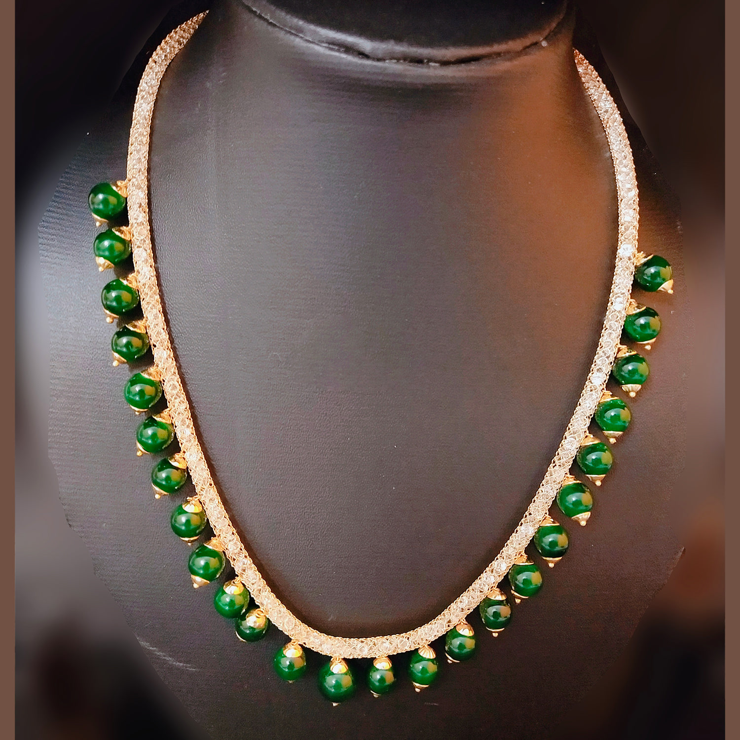 Green Pearl Necklace | Winni.in