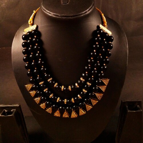 Buy Heavy Pearl Gold Plated Necklace