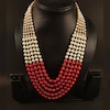 Buy Red Beaded Layered Necklace