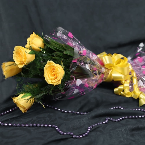 Buy 6 Yellow Roses Bunch