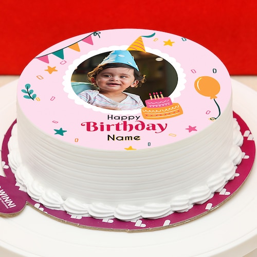 Buy Delightful Birthday Vanilla Cake
