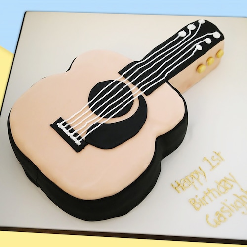Buy Guitar Shaped Ist Birthday Cake