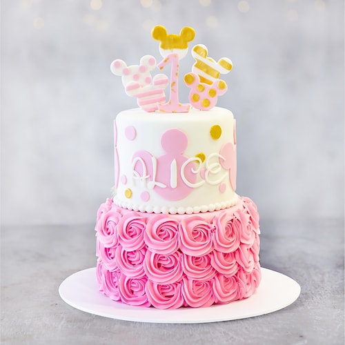 Buy Minnie Mouse Two Tier Birthday Cake