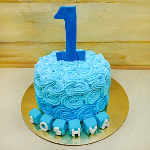 Buy Blue Ombre Roses Cake