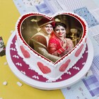 Happy Anniversary Couple HeartCake