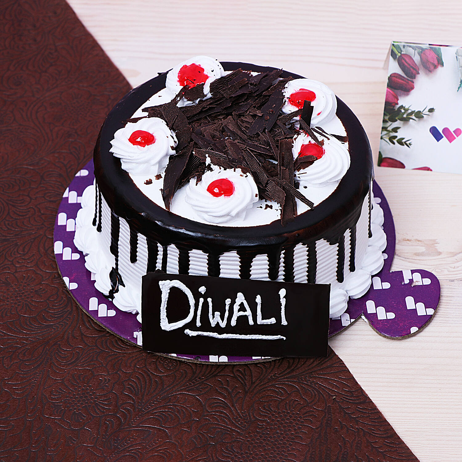 Send 1 Kg Blackforest Cake Online in India | Phoolwala