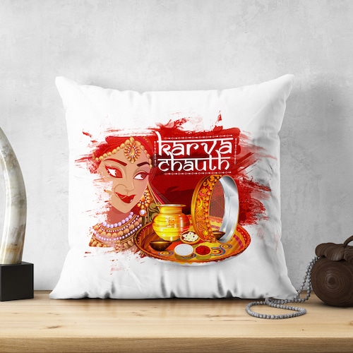 Buy RedWhite Karwa Cushion