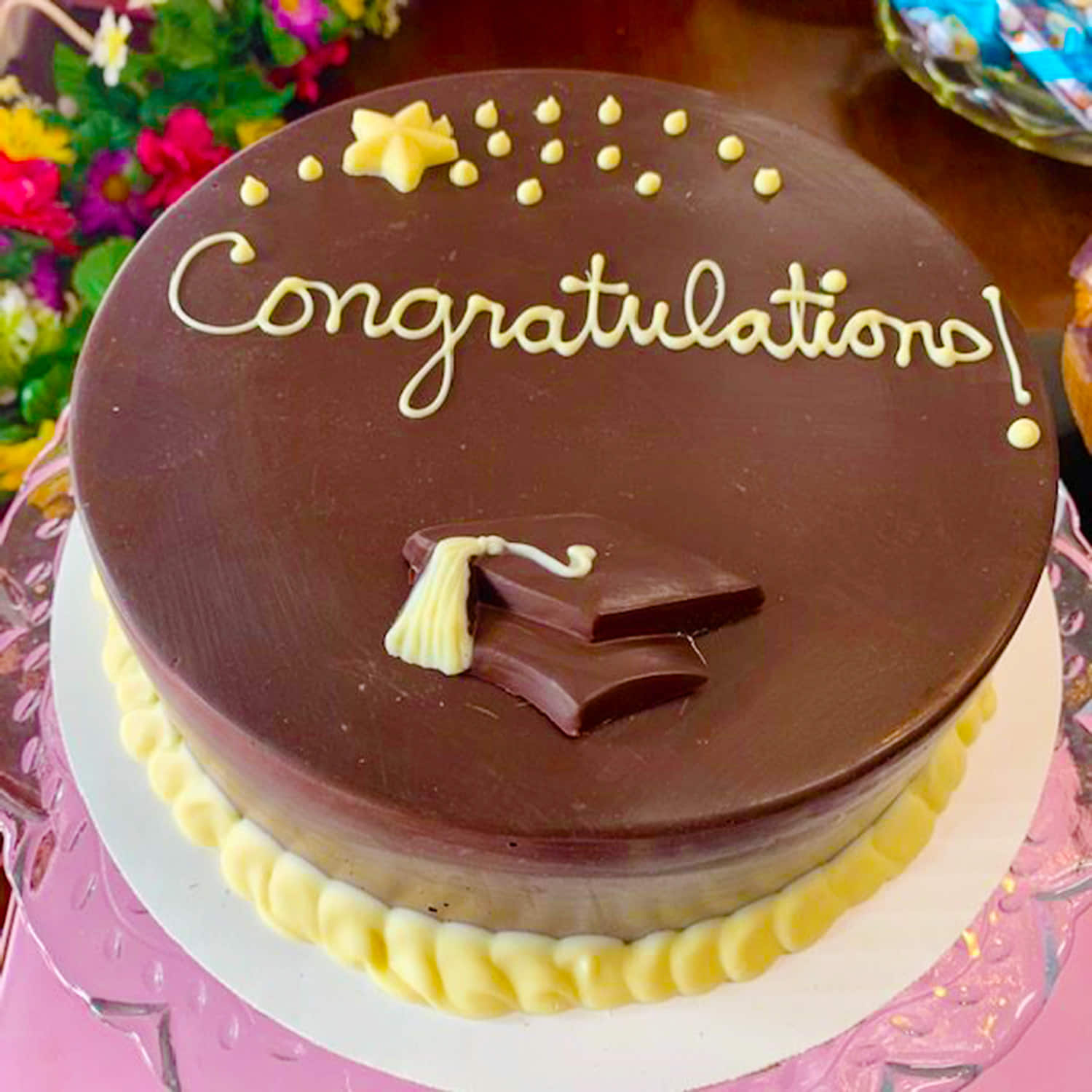 Classic Congratulations cake | Customised cake - Kukkr Cakes