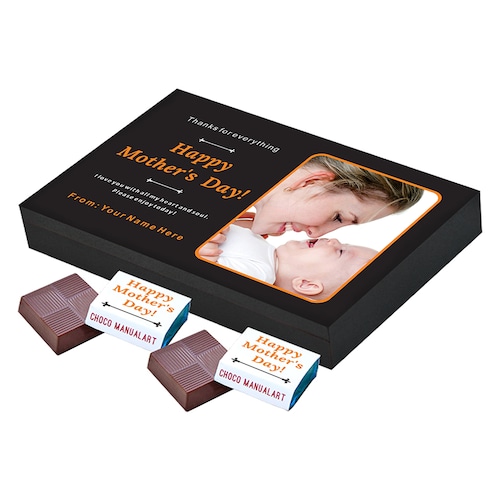 Buy Special Mothers Day Personalised Chocolate With Photo 12pcs Box