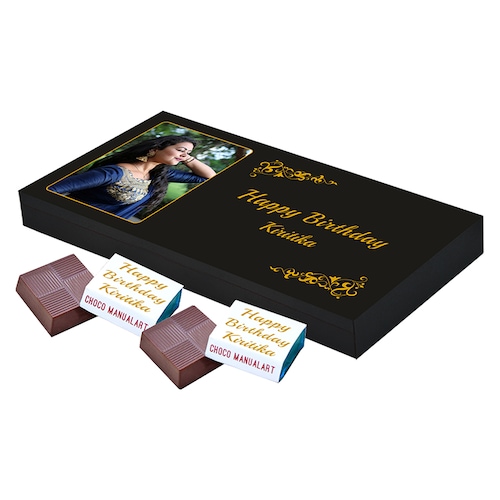 Buy Personalized Chocolate Gift For Birthday 18pcs Box