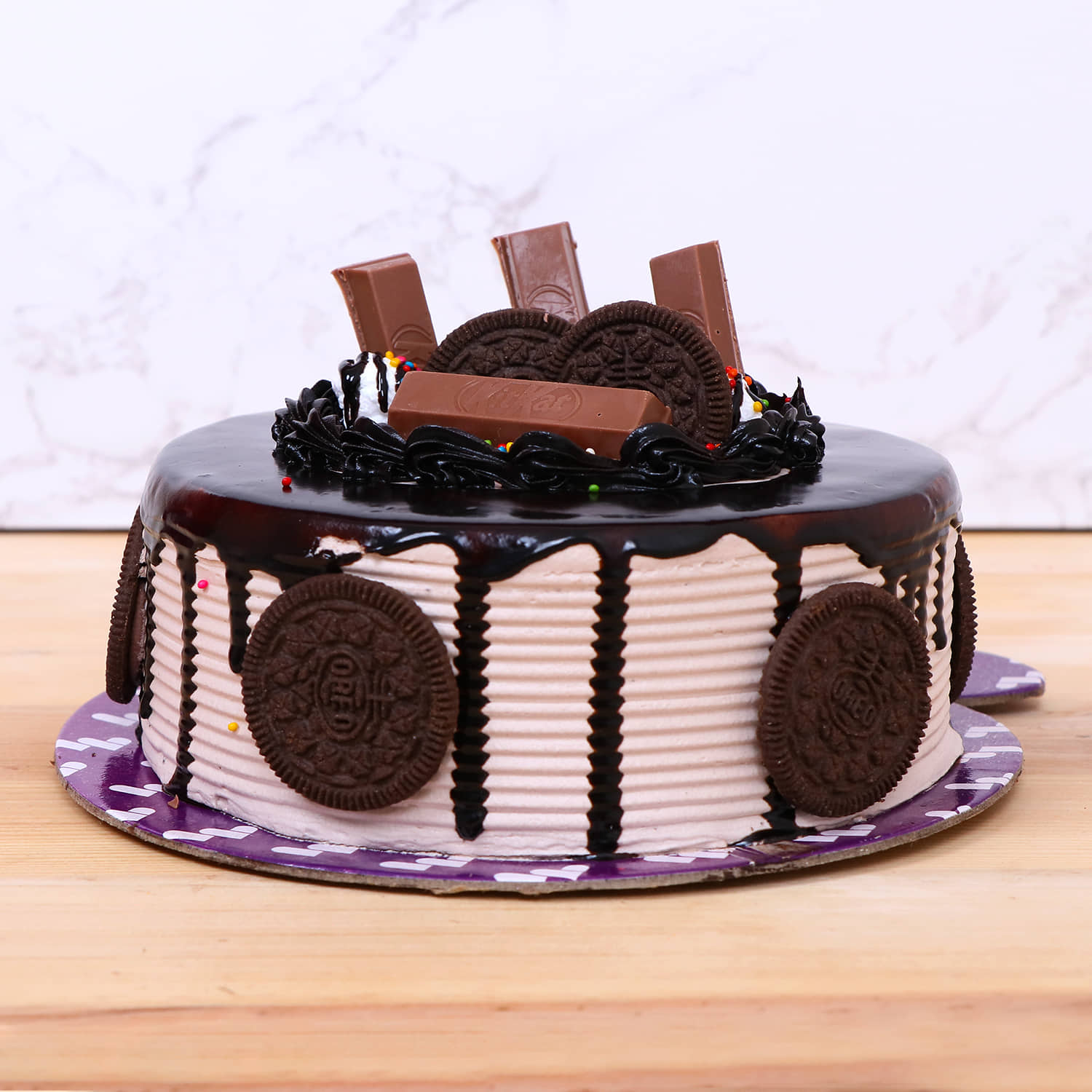 5 MINUTES MICROWAVE EGGLESS OREO BISCUIT CAKE RECIPE | Chitra's Food Book
