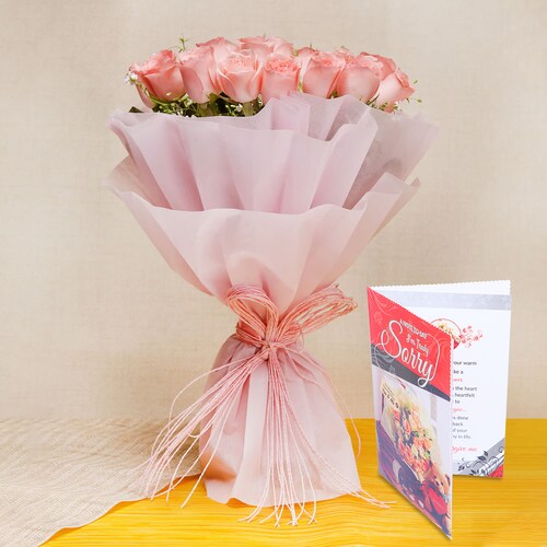 Buy Graceful and Endearing Pink Rose Combo