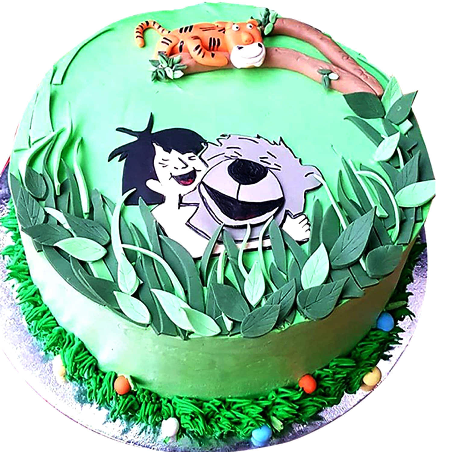 The Jungle Book Mowgli Shere Khan Bagheera Baloo and Kaa Edible Cake T – A  Birthday Place