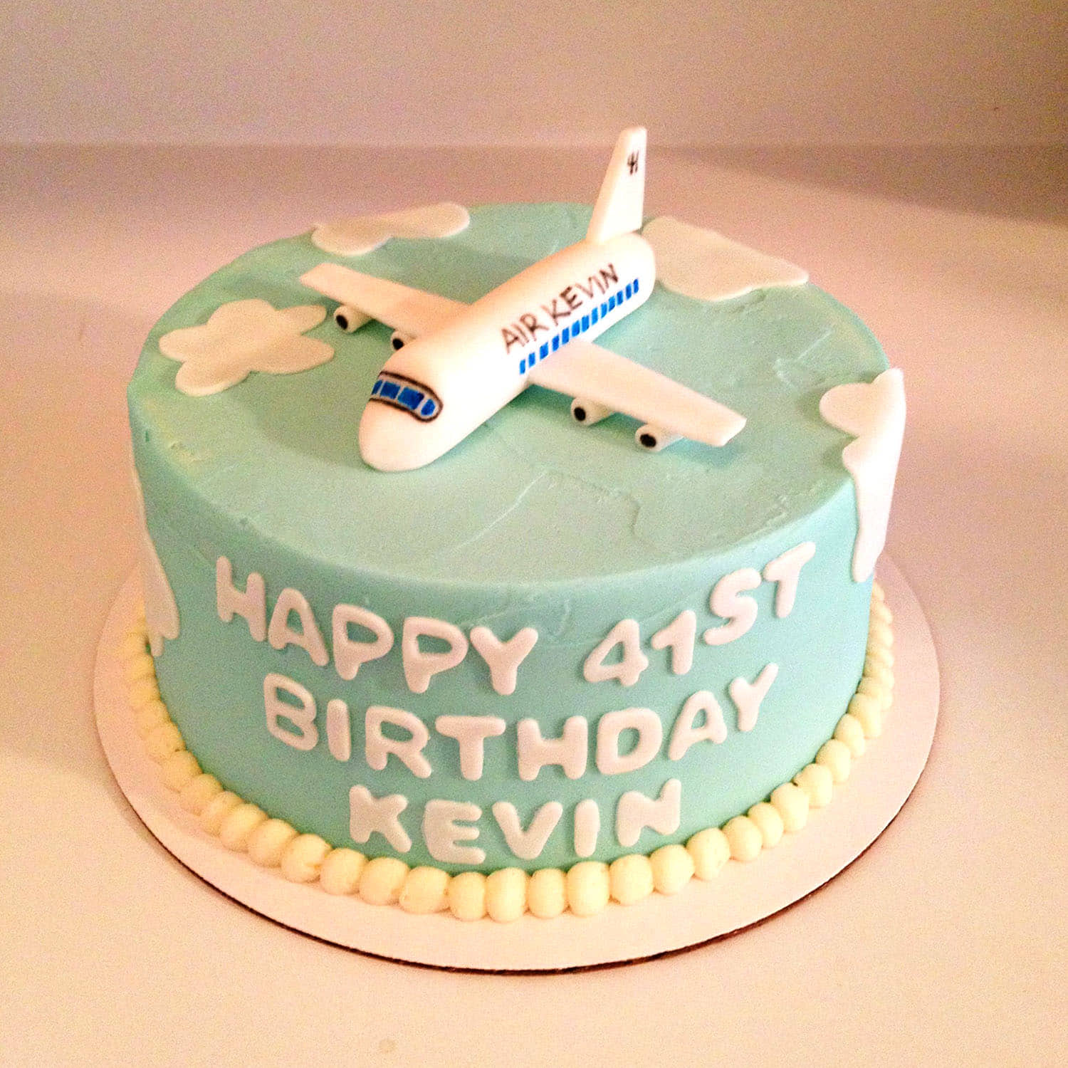 Kids Birthday Party Cake - Airplane Consept Stock Photo - Image of  children, blue: 102801074