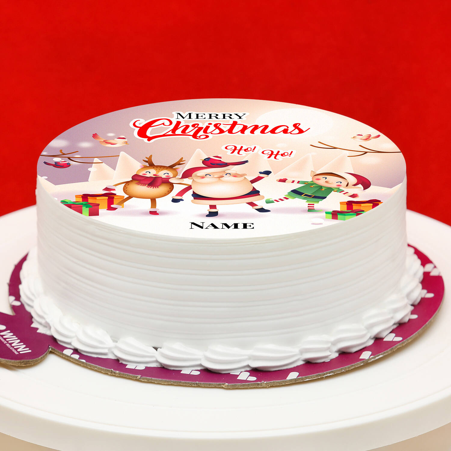 Merry Christmas Butterscotch Cake – RainbowsnRibbons | Cake delivery in  Jammu