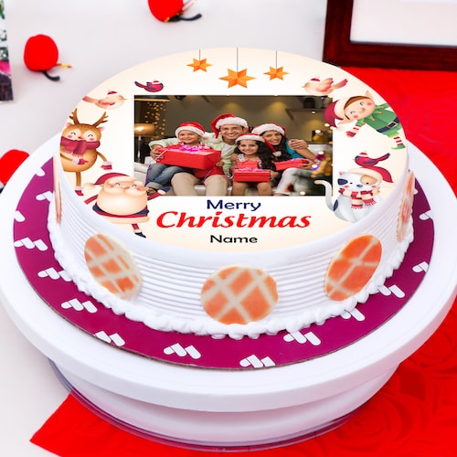 Buy Merry Xmas Photo Cake