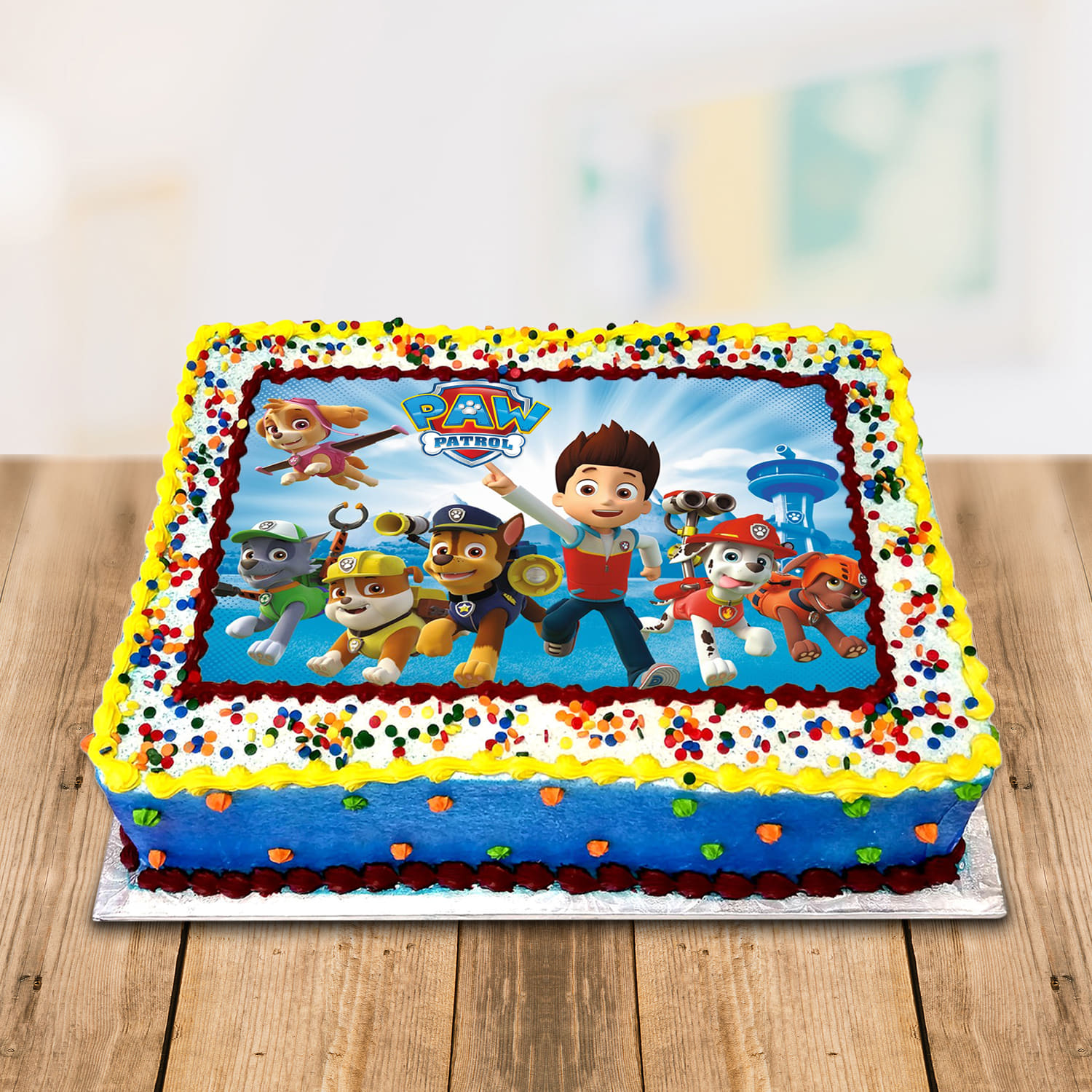 A cute little paw patrol theme cake... - Little White Oven | Facebook