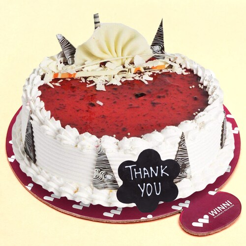 Buy Thank you Strawberry Fancy Cake
