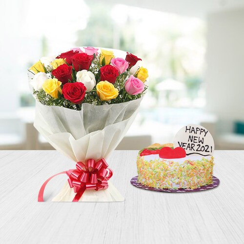 Buy Lovey Dovey Fruity Cake Combo