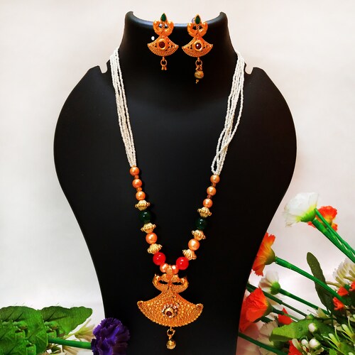 Buy Antique Statement Necklace Earring Set