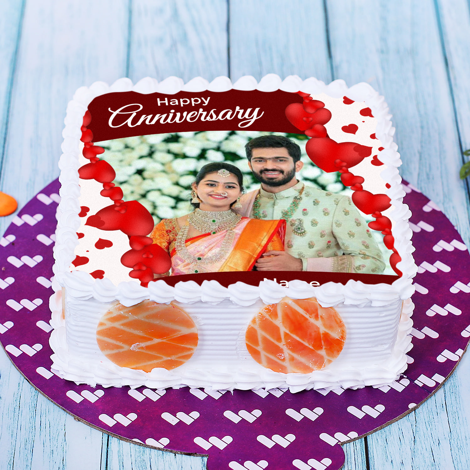 Blue City Cakes - First Month Anniversary Cake for Love❤ .... | Facebook
