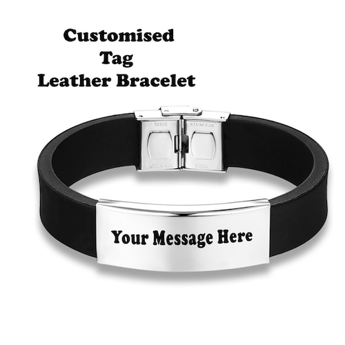 Buy Black Silicone Bracelet For Men