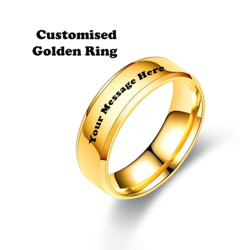 Buy Engraved Golden Ring