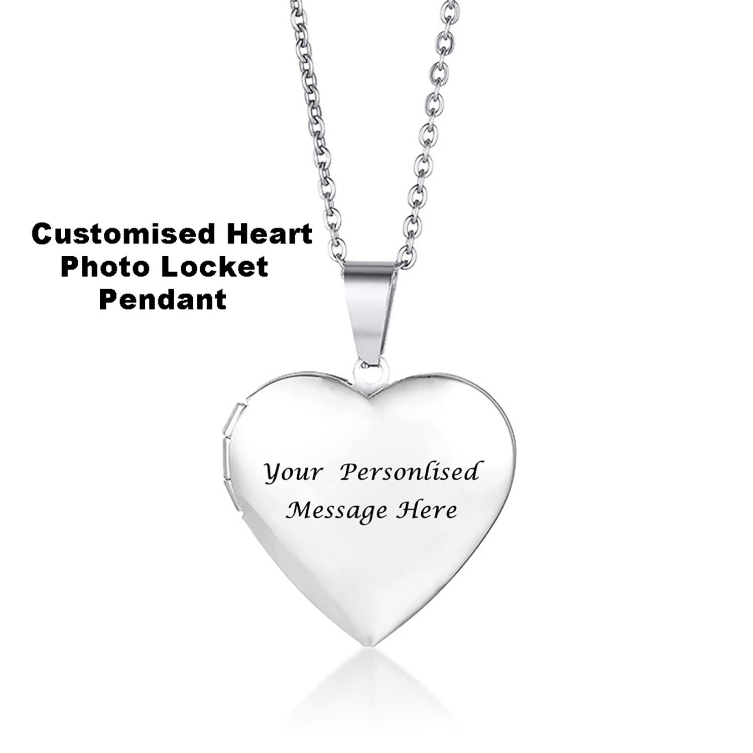 Amazon.com: PicturesOnGold.com Personalized Gold Heart Locket Necklace for  Women with 4-Page Photo's Heart Locket Necklace 1 1/4 Inch x 1 1/4 Inch in  14K Gold : Everything Else