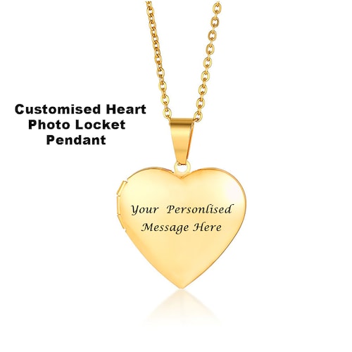 Buy Lovely Heart Shaped Photo Pendant