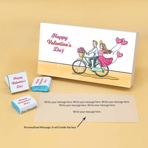 Buy Valentines Day Chocolate Box With Personalised Message  6 Pcs