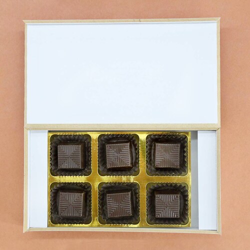 Buy Personalised Name Valentines Roasted Almond Chocolate Box 6 Units