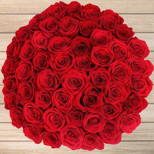 Buy Floral 50 Red Roses Surprise