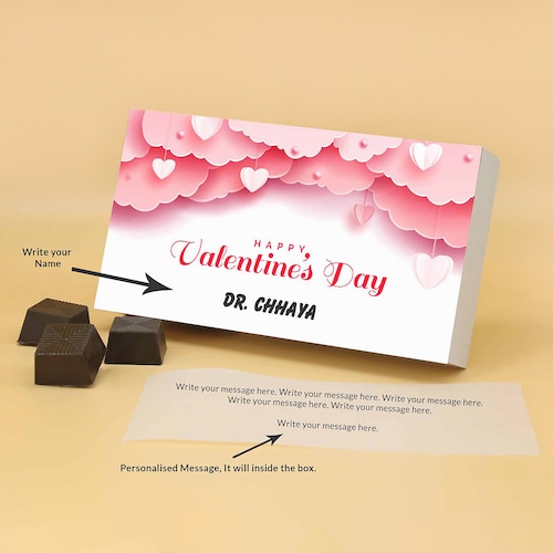 Buy Personalised Roasted Almond Valentine Treat Box