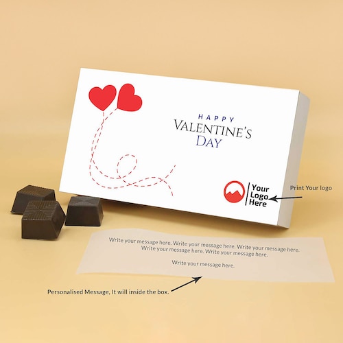 Buy Personalised Logo Roasted Almond Chocolate Box