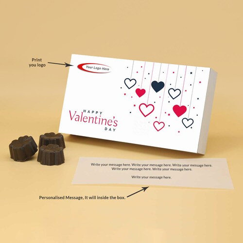 Buy Custom Logo Valentine Fruit & Nuts Chocolates Box of 6 Units
